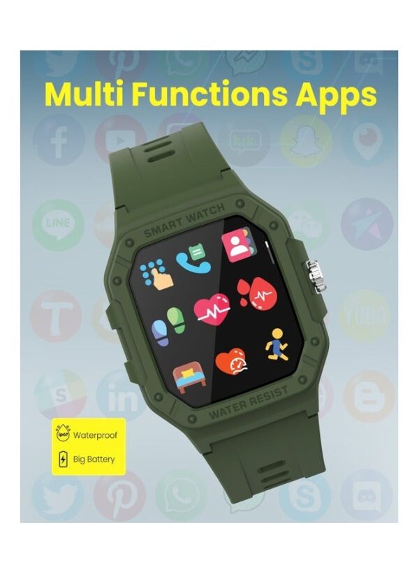Moxedo Junior Smart Watch For Kids -army Green - Image 2