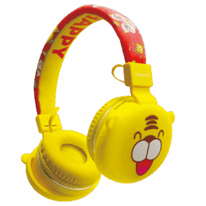 Moxedo Junior Happy Furry King Wireless On-ear Headphones -yellow