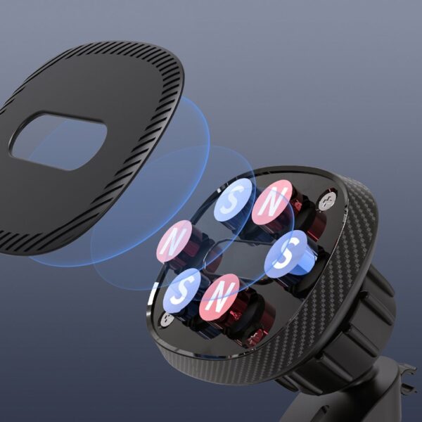 Pawa Magnetic 2in1 Car Mount With Six Rubidium Magnets Black - Image 2
