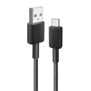 Anker 322 Usb-a To Usb-c Braided Cable 3ft (A81h6h11) - Black