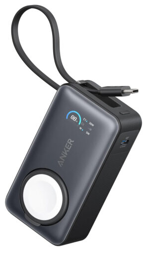 Anker MagGo Power Bank / 10000 mAh / With Apple Watch Charger / Built-in Type-C Cable / 35W