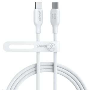 Anker 544 Bio-Based Cable / Type-C to Type-C / Eco-Friendly / White / 1 Meter