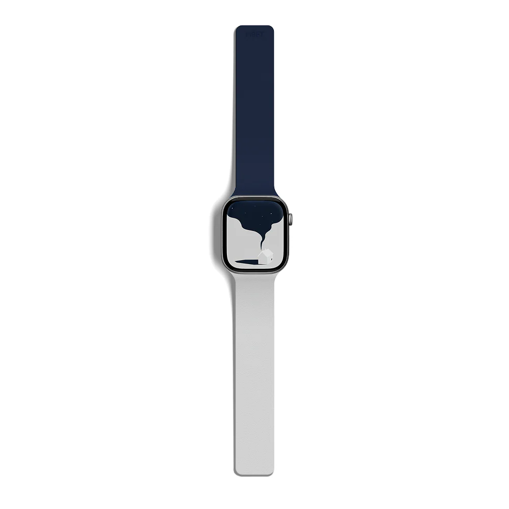 Moft Duo Snap Apple Watch Band Navy Blue + Misty Cove - Image 4