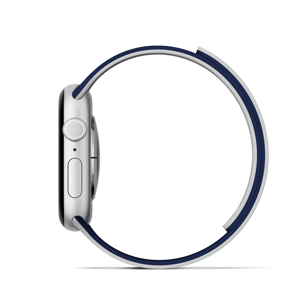 Moft Duo Snap Apple Watch Band Navy Blue + Misty Cove - Image 3