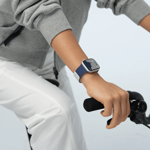 Moft Duo Snap Apple Watch Band Navy Blue + Misty Cove - Image 2