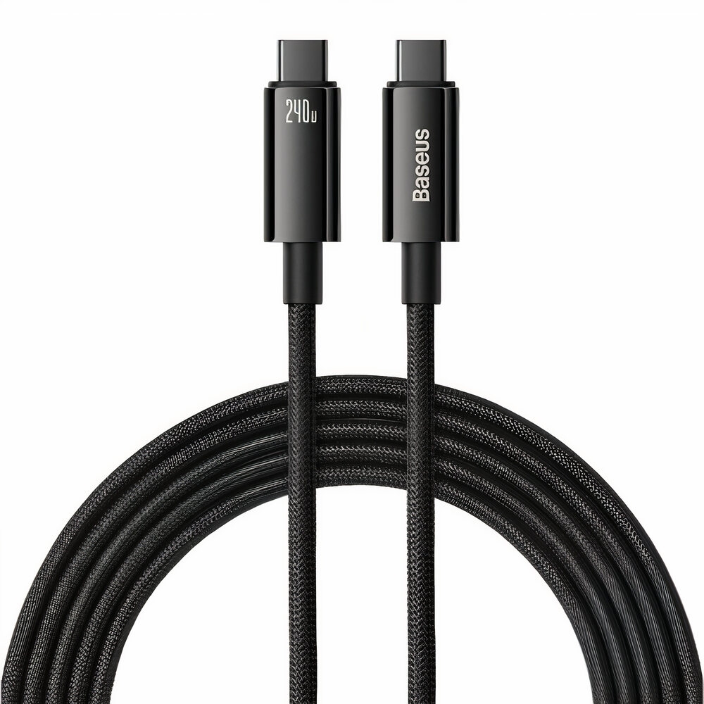 Baseus Type-C to Type-C Cable / 240W Power / 1 Meter / Black