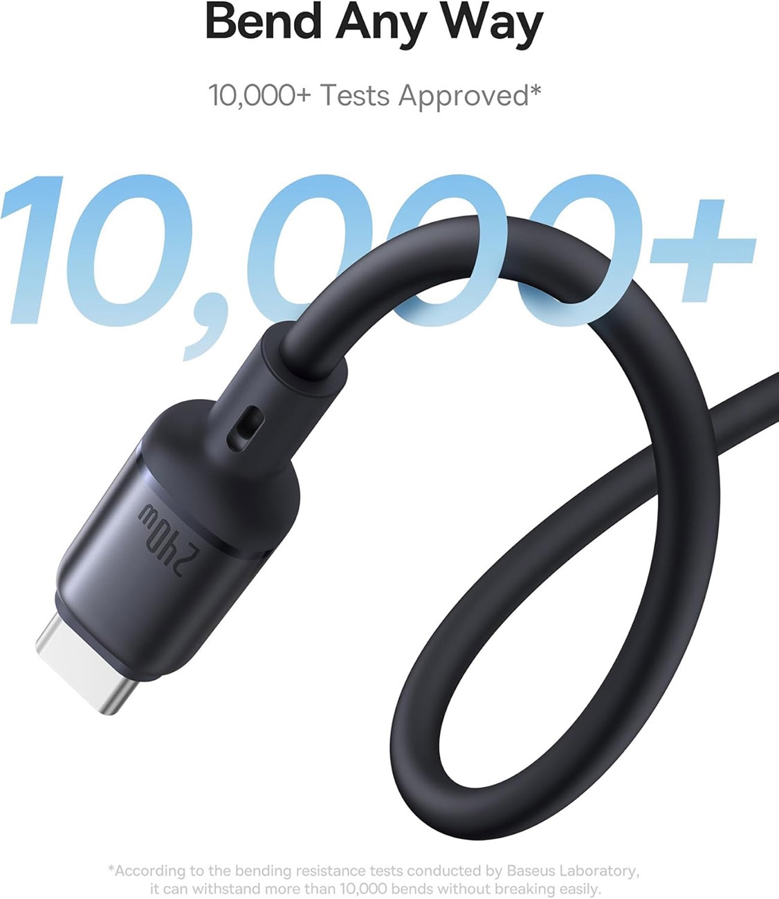 Baseus PicoGo Magnetic Cable / Type-C to Type-C / 240W Power / 1 Meter Length - Image 5