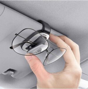 Baseus Car Glasses Clip / Practical & Stylish Design / Silver