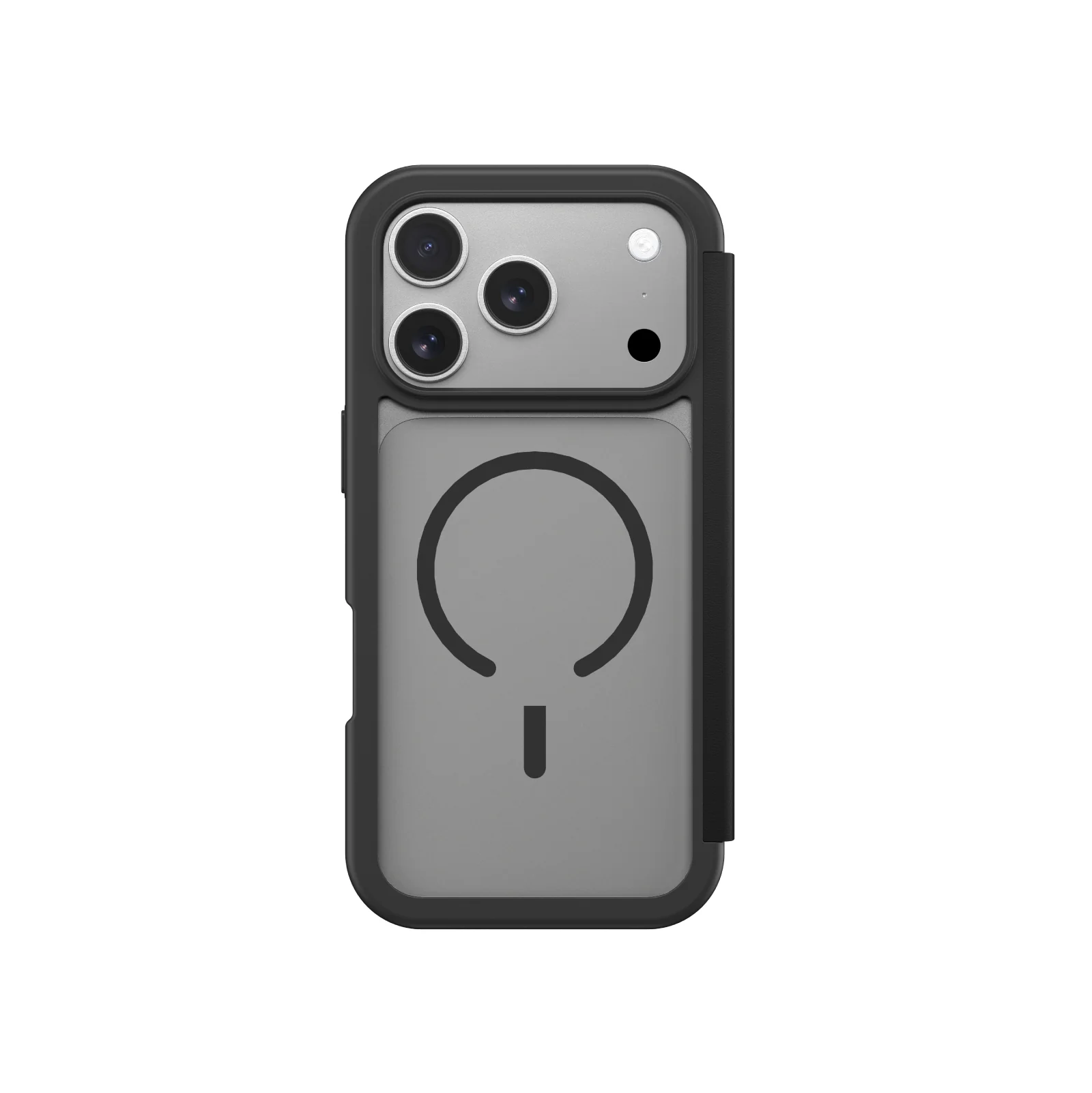 Amazingthing Glamour Folio Magsafe Drop Proof Case for Iphone 17 Pro - Black - Image 3