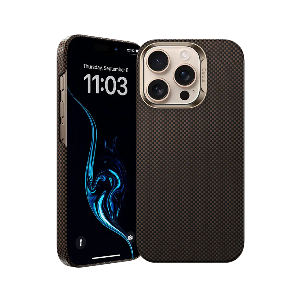 Benks ArmorTint Magnetic Case (Kevlar® fiber) Gold - IPHONE 16 Pro Max