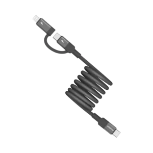 Momax Mag Link USB-C to C & Lightning Magnetic Cable 1m – Black