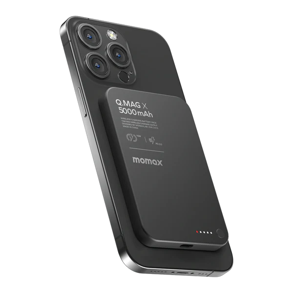 Momax Q.mag X 5000mAh Gen2 15w Ultra Slim Magsafe Wireless Power Bank