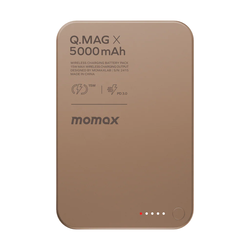 Momax Q.MAG X 5000mAh GEN2 15W Ultra Slim Magsafe Wireless Power Bank - Image 2