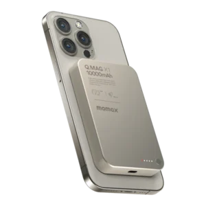 Momax Q.mag X1 10000mAh Gen2 15w Magsafe Wireless Power – Silver