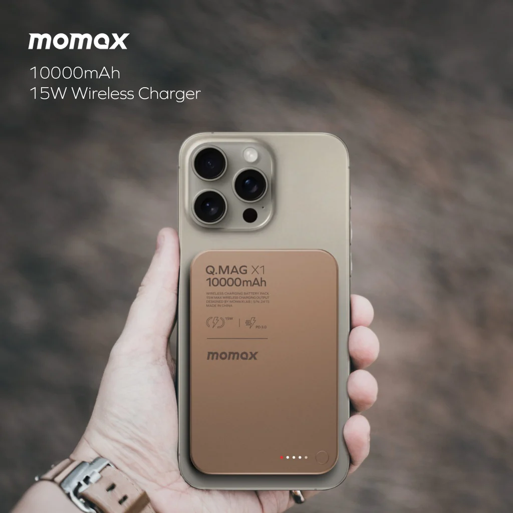 MOMAX Q.MAG X1 10000mAh Gen2 15w Magsafe Wireless Power Bank - Image 6