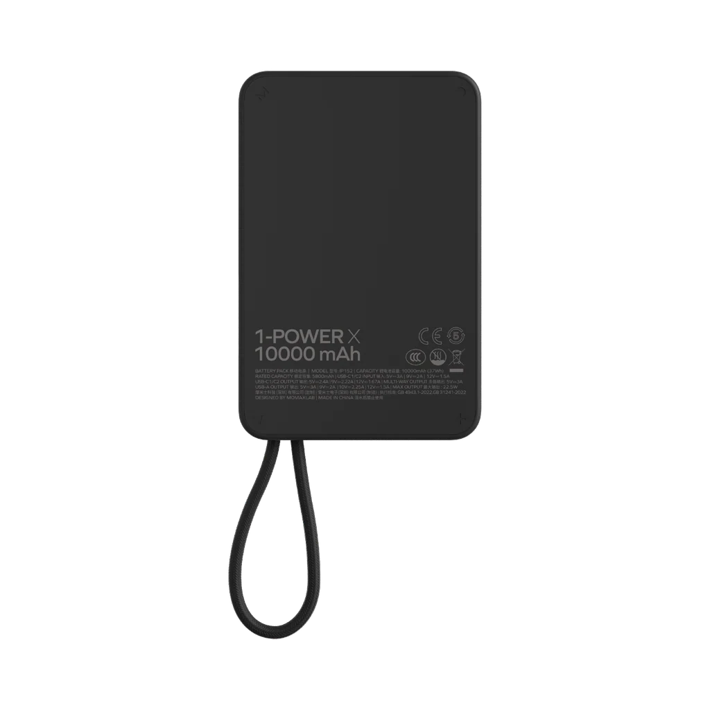 Momax 1-POWER X 10000mAh Power Bank With Built-in USB-C Cable - Image 3