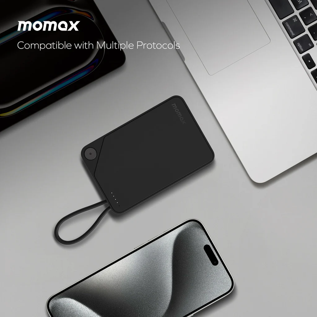 Momax 1-POWER X 10000mAh Power Bank With Built-in USB-C Cable - Image 4