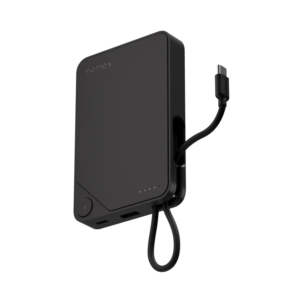 Momax 1-POWER X 10000mAh Power Bank With Built-in USB-C Cable