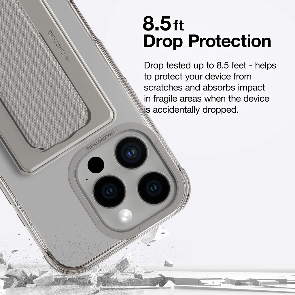 Amazingthing Omni Magsafe Drop Proof Case With Stand For Iphone 16 Series - Gray - Image 6