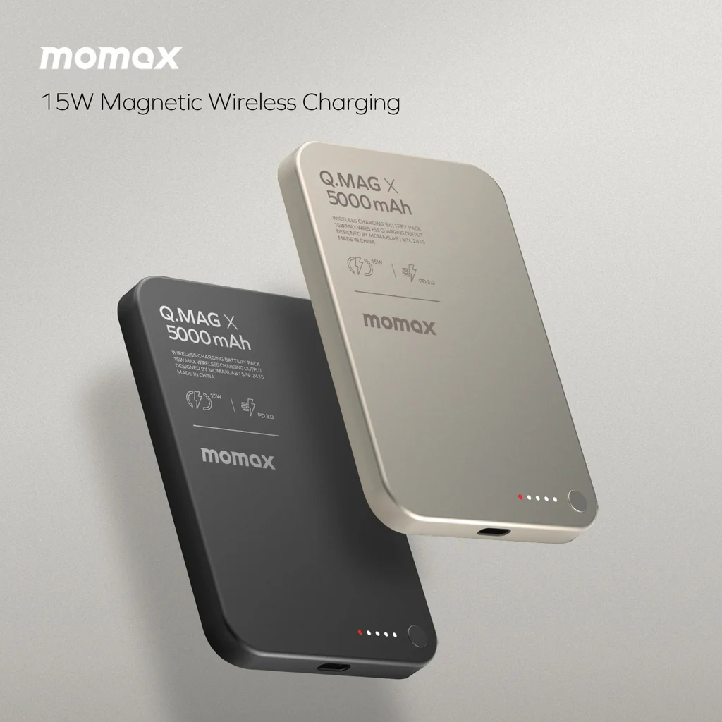 Momax Q.mag X 5000mAh Gen2 15w Ultra Slim Magsafe Wireless Power Bank - Image 11
