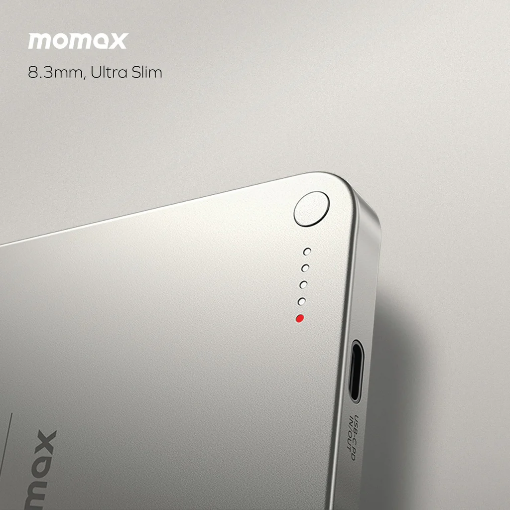 Momax Q.mag X 5000mAh Gen2 15w Ultra Slim Magsafe Wireless Power Bank - Image 9