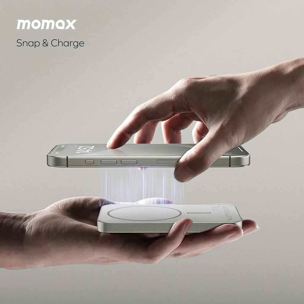 Momax Q.mag X 5000mAh Gen2 15w Ultra Slim Magsafe Wireless Power Bank - Image 10