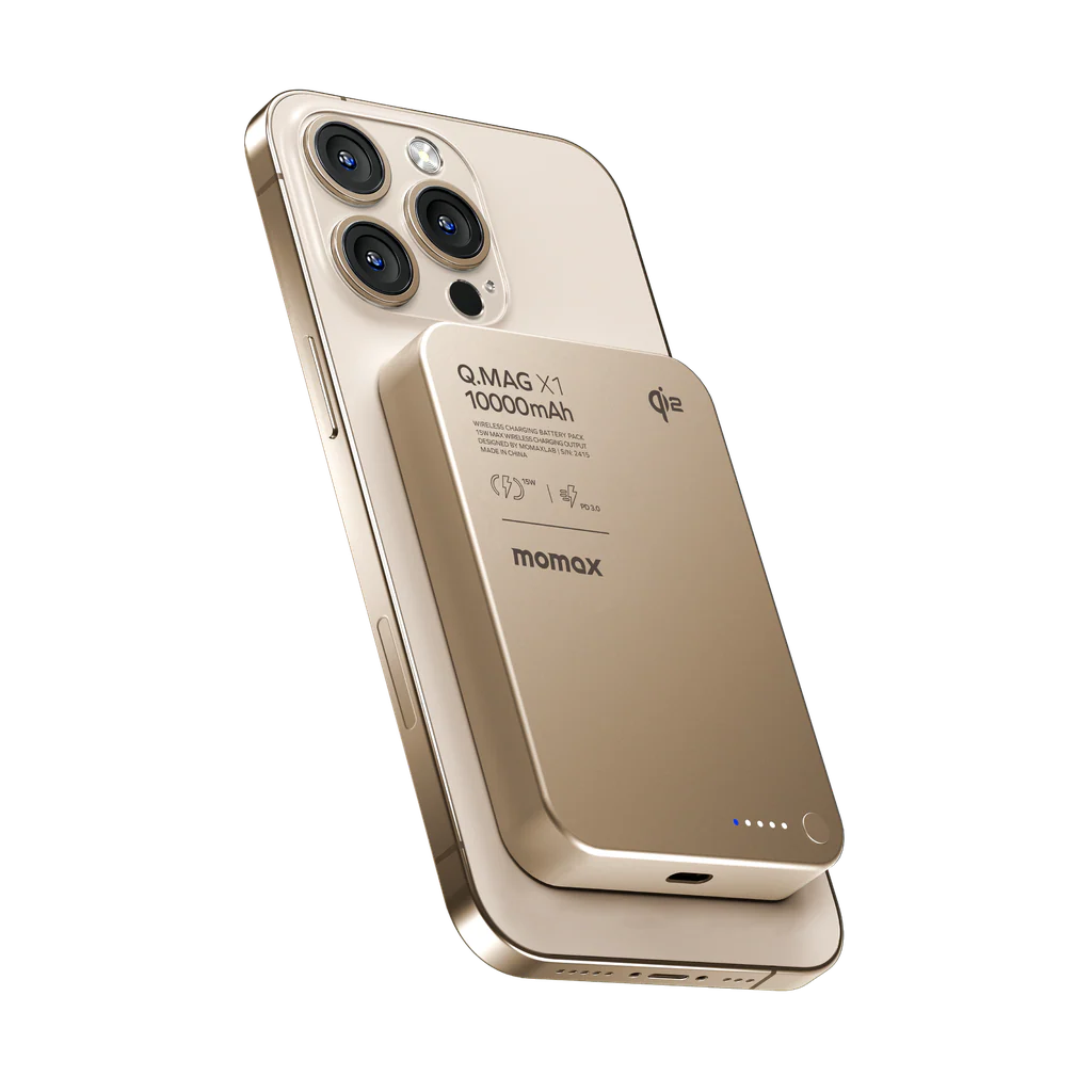 Momax Q.Mag X1 QI2 10000mAh GEN2 15w Magsafe Wireless Power Bank