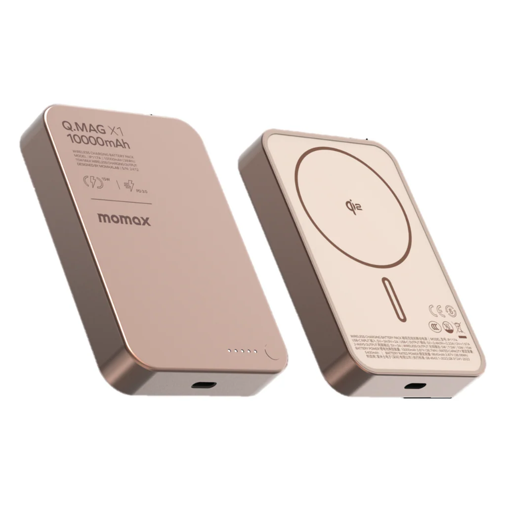 Momax Q.Mag X1 QI2 10000mAh GEN2 15w Magsafe Wireless Power Bank - Image 2