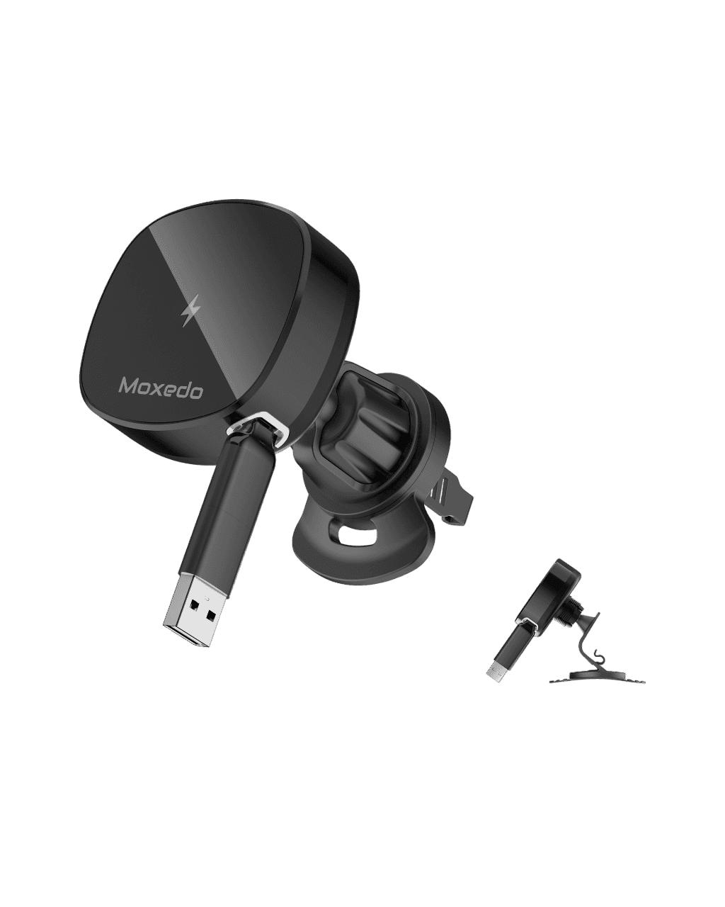 Moxedo 2 in 1 Wireless Charger Phone Holder