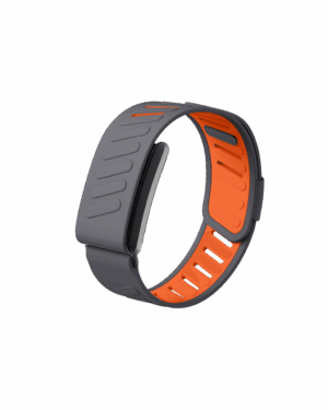 Moxedo Flow-Fit Silicone Strap Compatible with WHOOP 5.0 – Orange/Gray