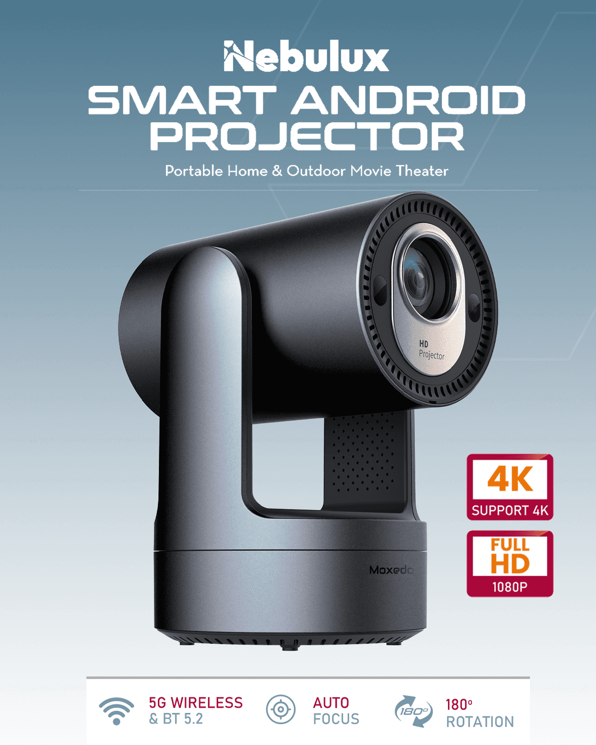 Moxedo Nebulux Smart Android Projector 4K - Image 2