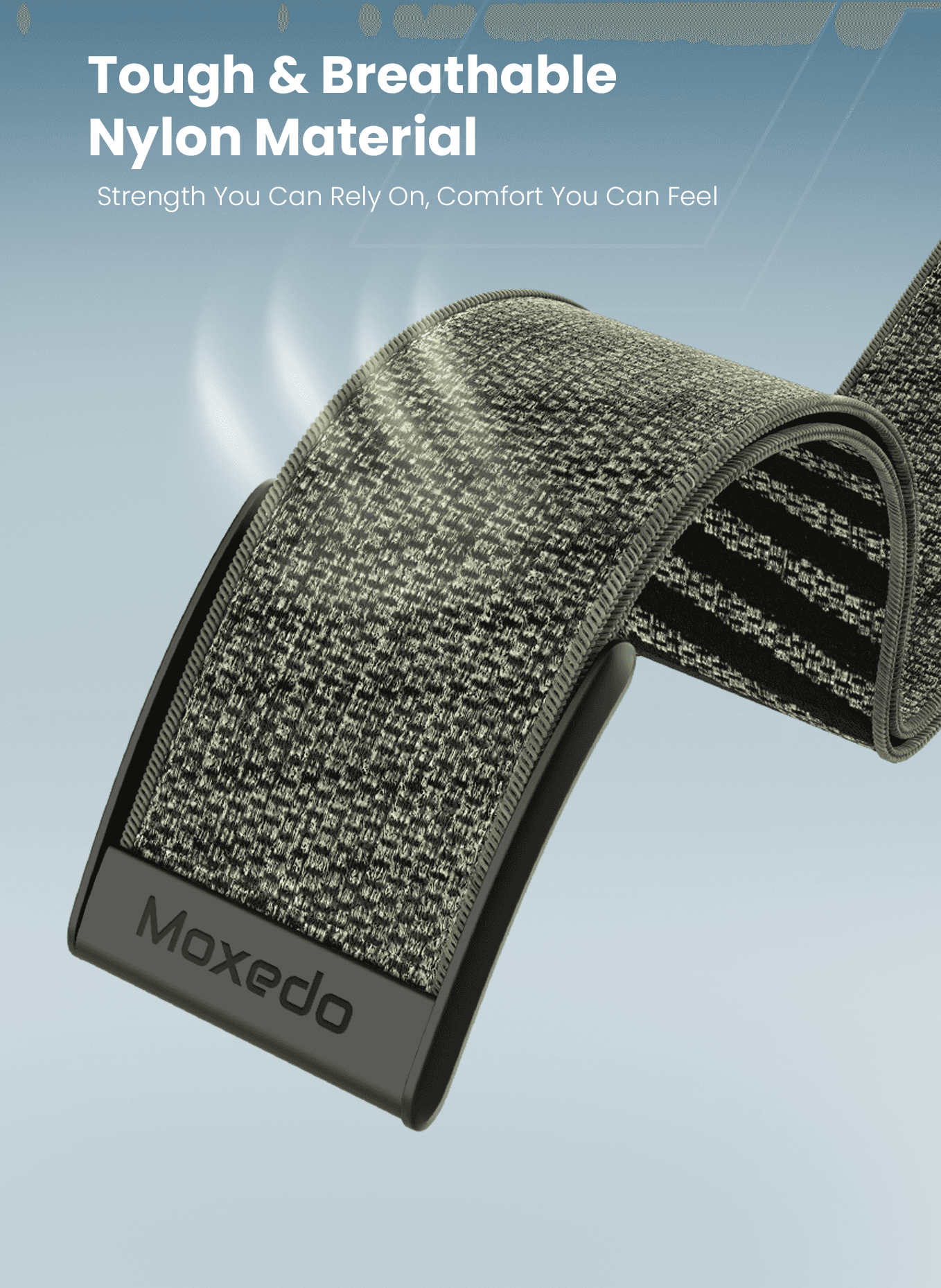 Moxedo Fit-Weave Nylon Braided Band - Cray Green - Image 2