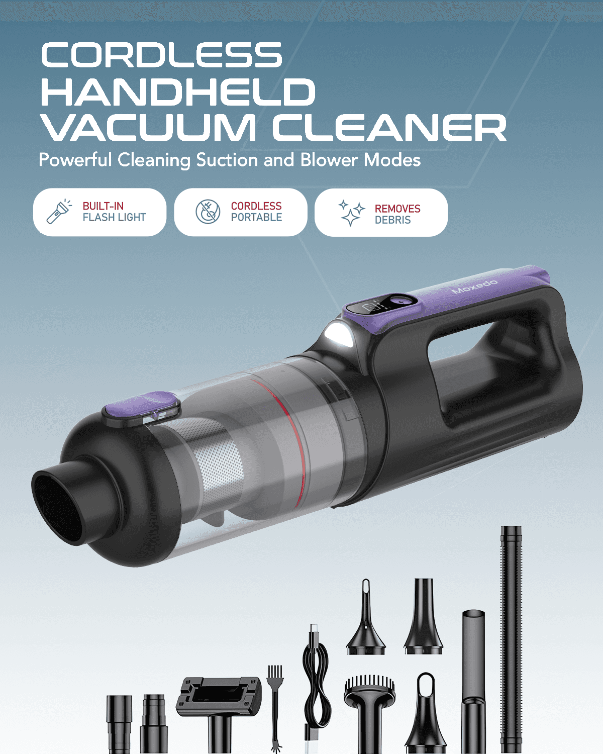 Moxedo Cordless Handheld Vacuum Cleaner - Image 2