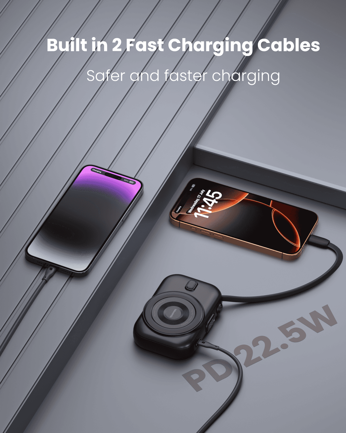 Moxedo Snap-On Magnetic Wireless Charging Power Bank 8000mAh - Image 4