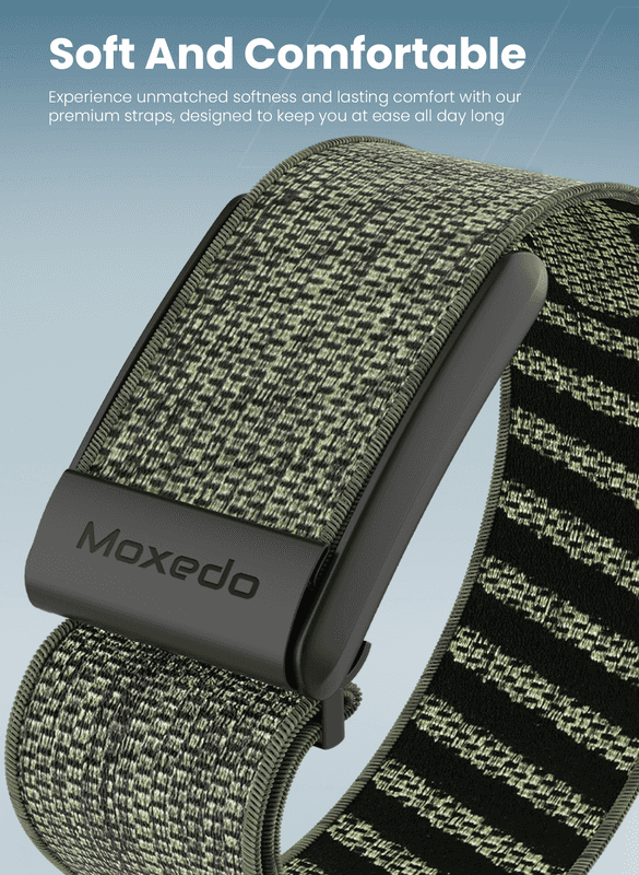 Moxedo Fit-Weave Nylon Braided Band - Cray Green - Image 4