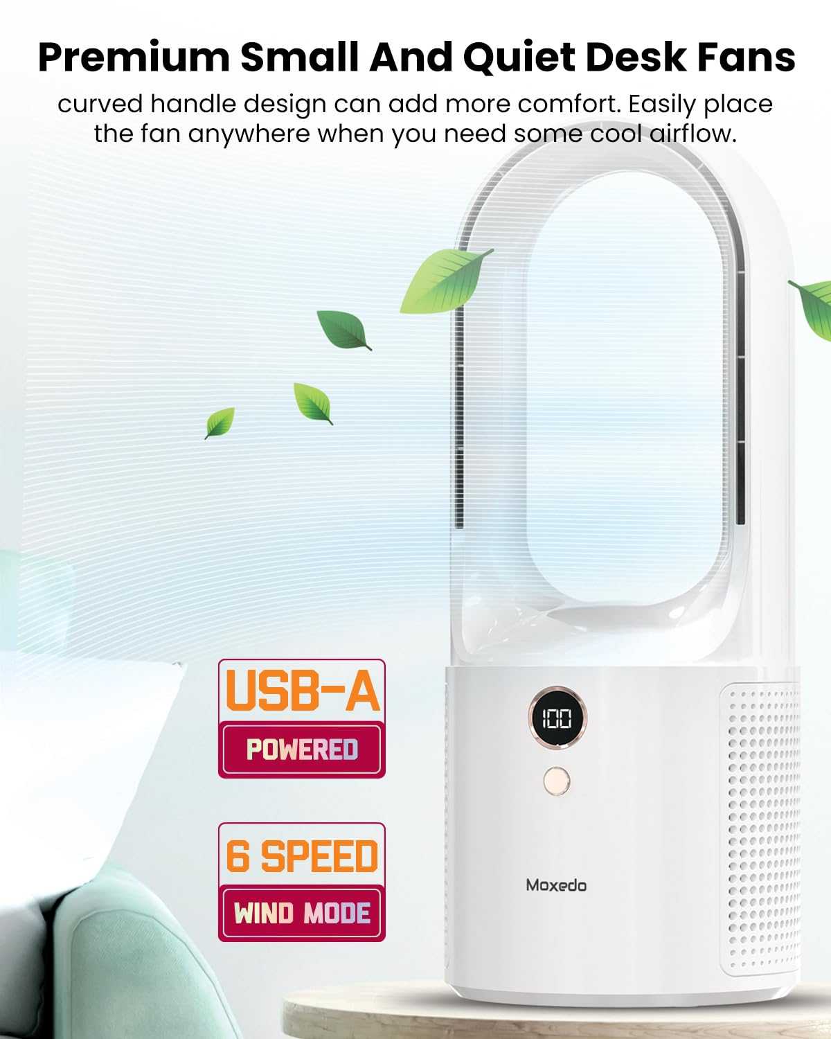 Moxedo Desktop Bladeless Cooling Fan - Image 2