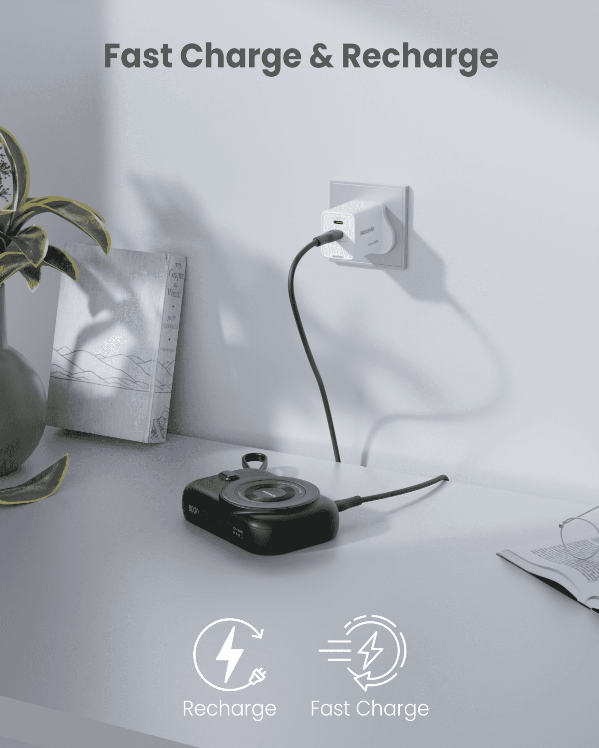 Moxedo Snap-On Magnetic Wireless Charging Power Bank 8000mAh - Image 5