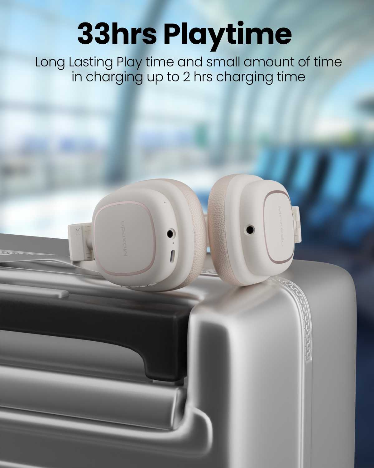 MOXEDO RAVE BASS WIRELESS AND HEADPHONE - BEIGE - Image 6