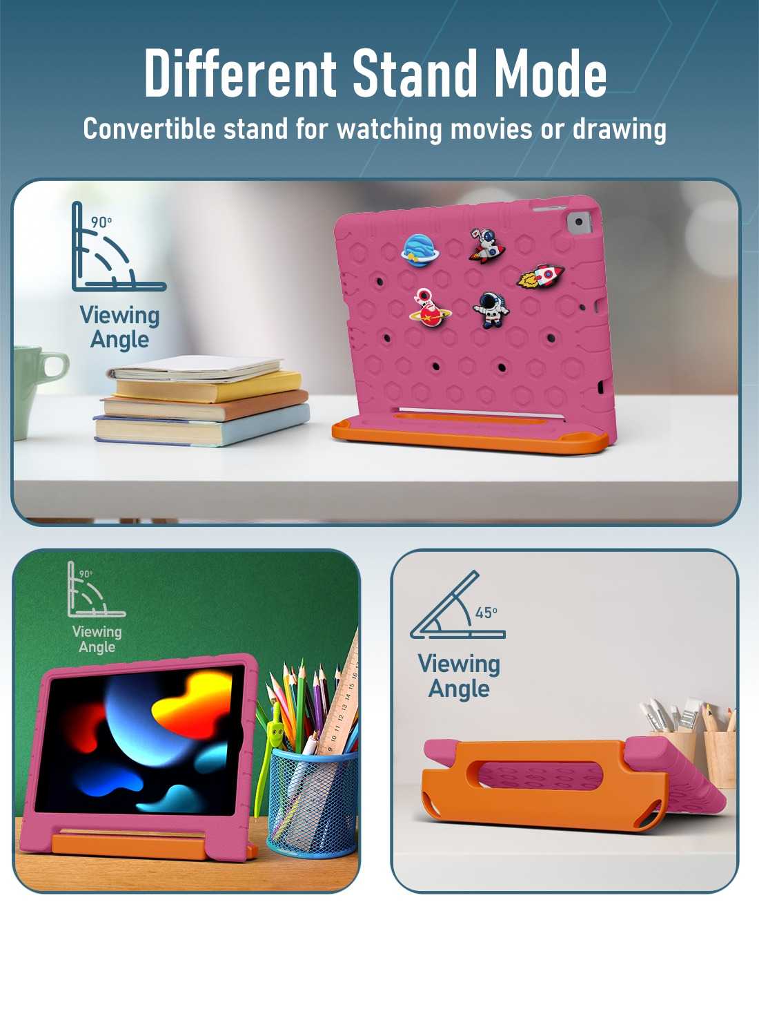 MOXEDO RUGGED TABLET CASE IPAD 10.2 CARTOON PINK - Image 7