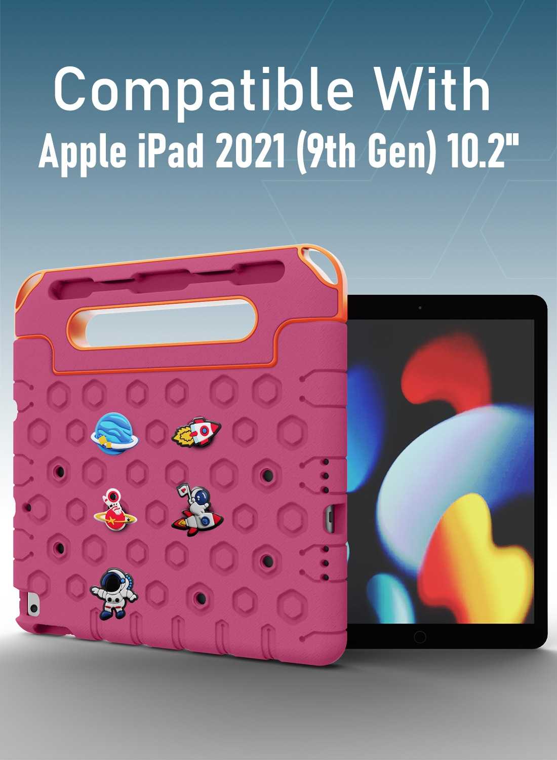 MOXEDO RUGGED TABLET CASE IPAD 10.2 CARTOON PINK - Image 6