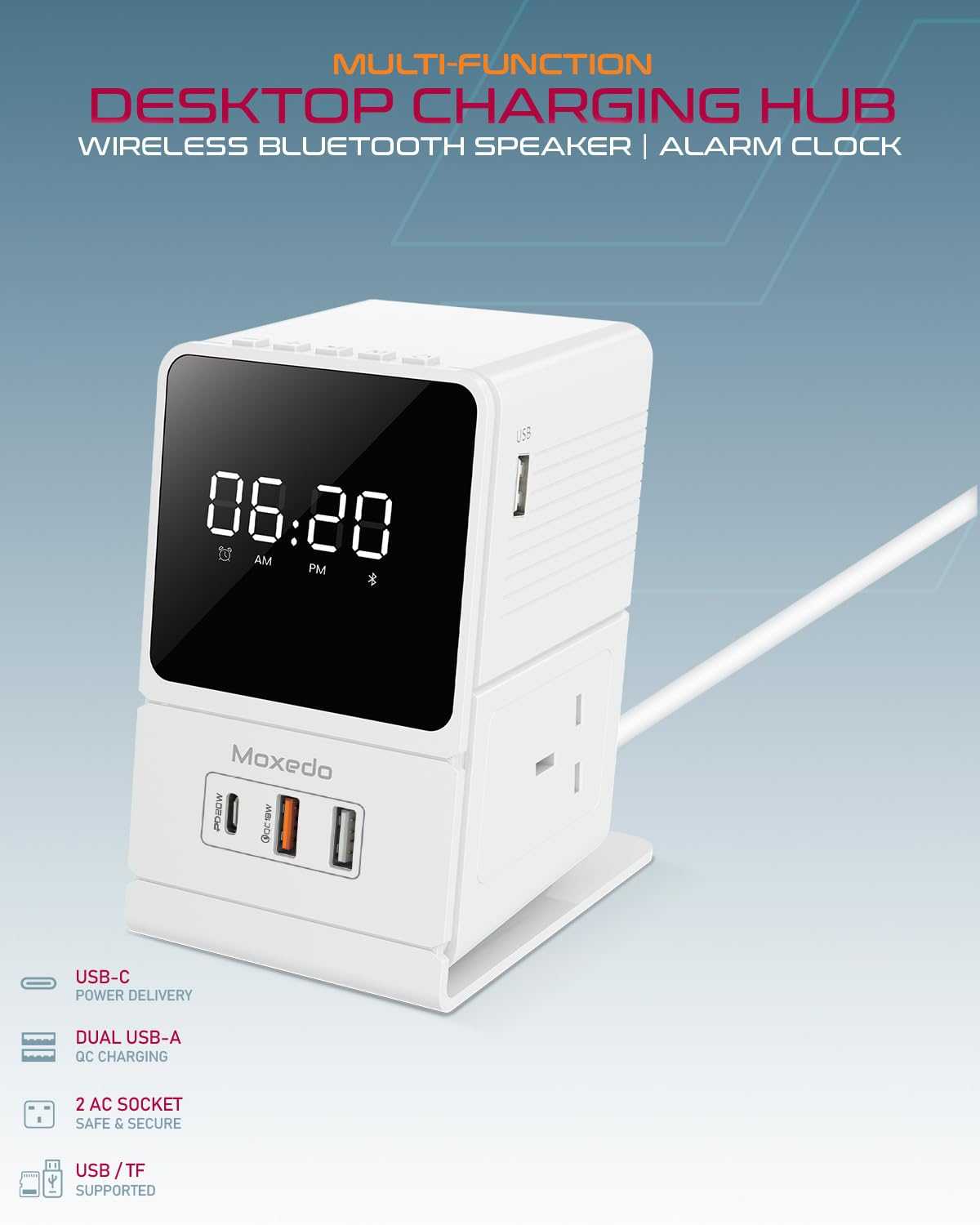 Moxedo Multi- Function 3250W Desktop Charging Hub - Image 7