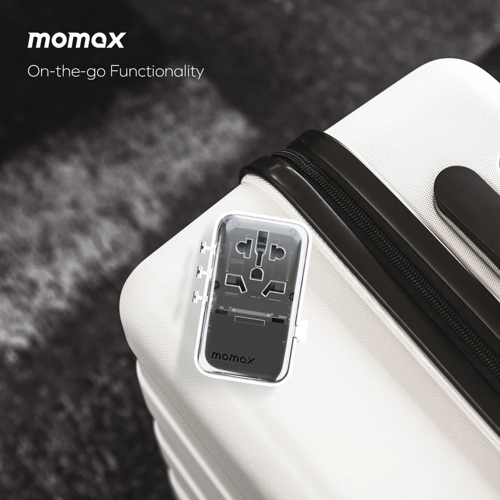 Momax 1-world Flow 35w 4 Port With Built-in USB-C Cable Travel Adaptor - Image 5