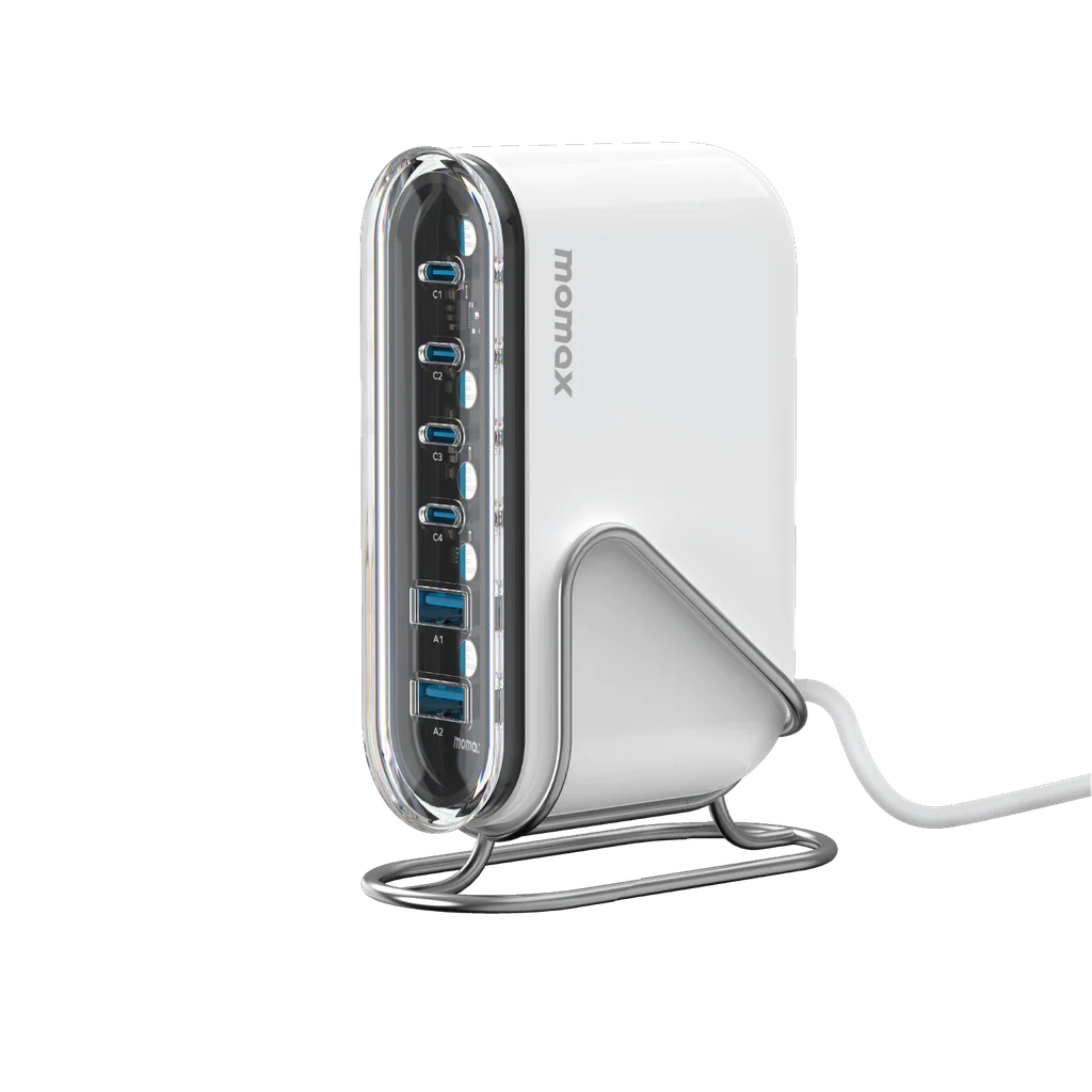 Momax 1-charger Flow Plus Pd 120w 6 Ports Gan Desktop Charger