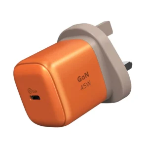 Momax 1-charge 45W 1-Port GaN Charger – 1 USB C Port – Orange