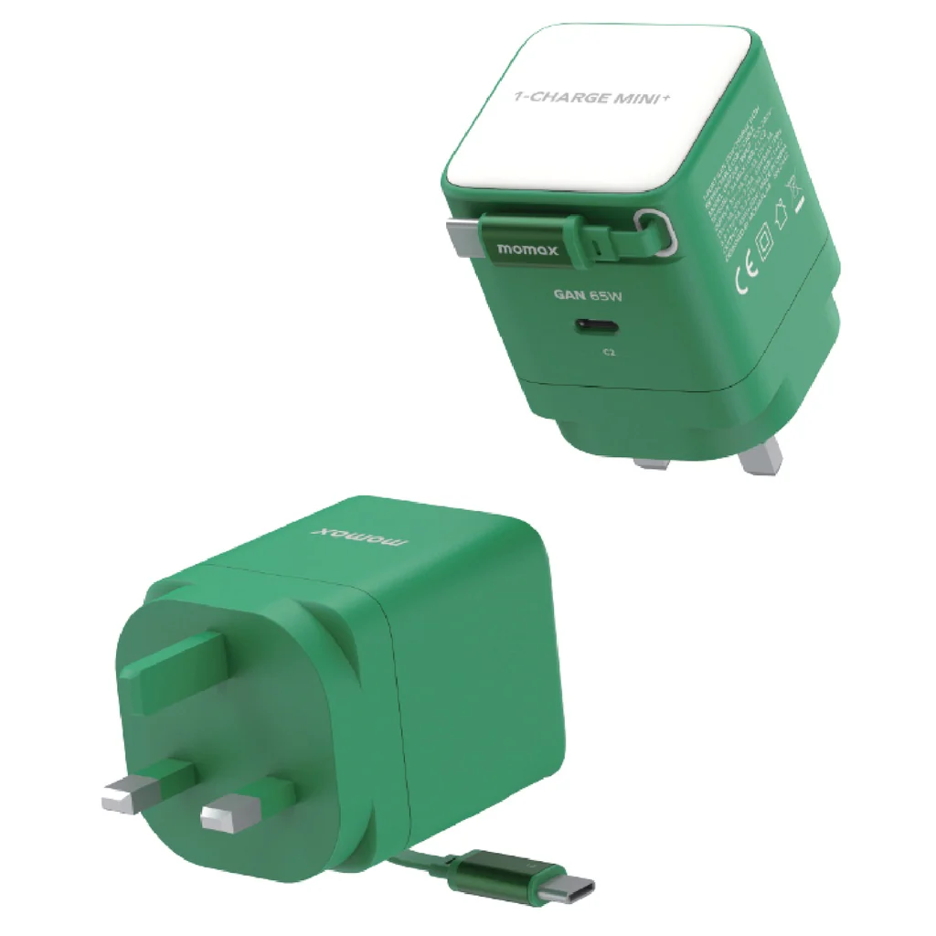 Momax 1-charge 65w GaN 1 Port Charger With Built-in USB-C CABLE - Image 4