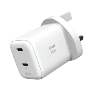 Momax 1-charge 45W 1-Port GaN Charger – 2 USB C Port – White