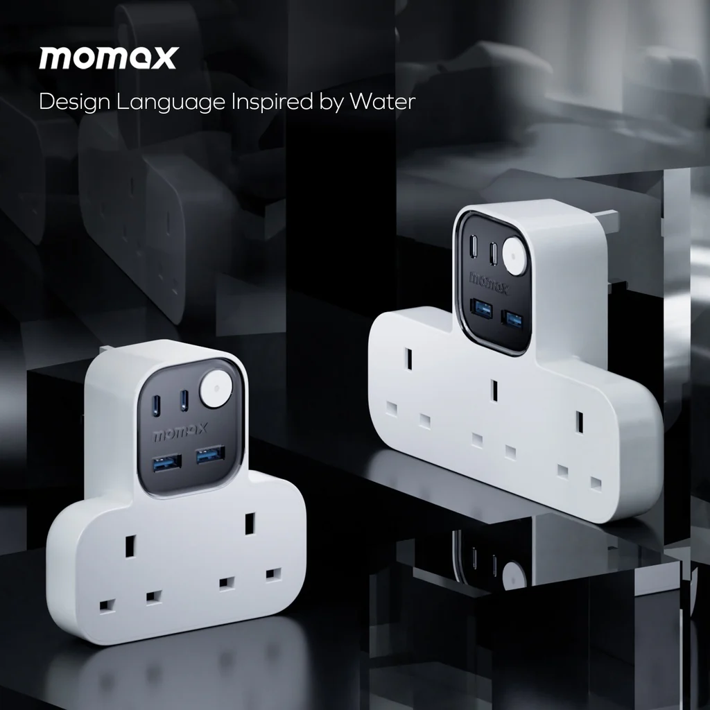 Momax 1-charger Work Flow T-shaped Extention 2 Socket With USB - Image 6