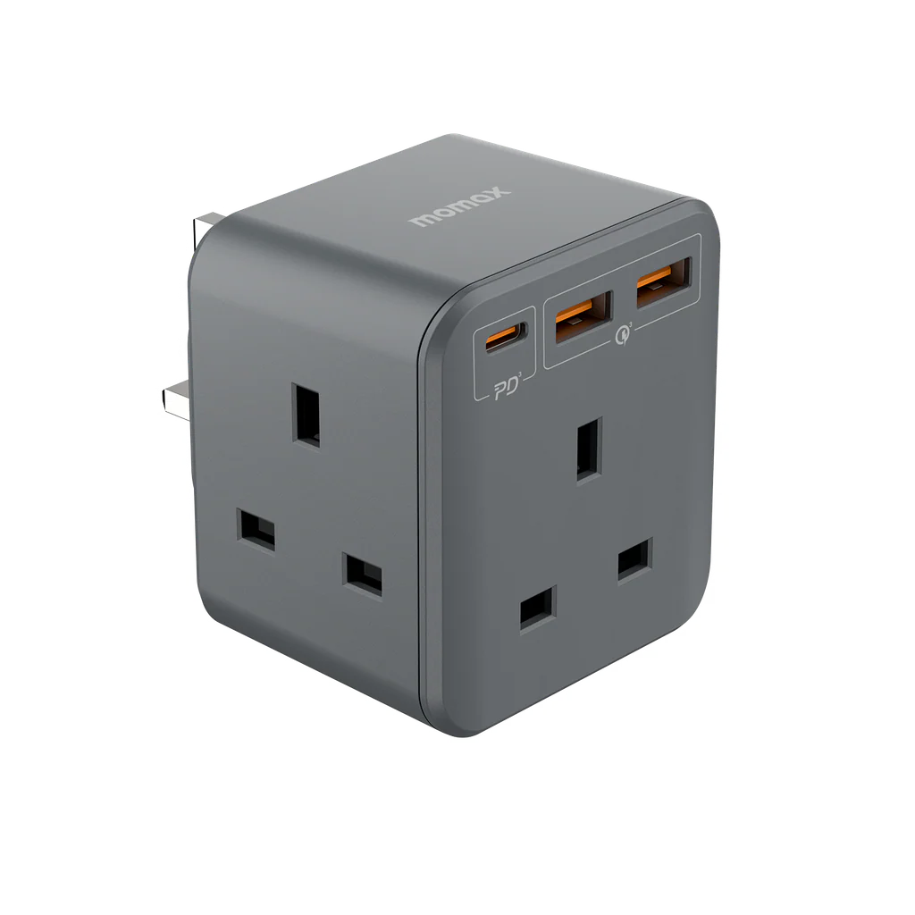 Momax Oneplug 3 Outlet Cube Extension Socket With USB