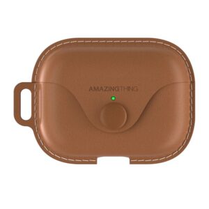 Amazingthing Marsix Pro Leatherette Case Airpod Pro/Pro2 – Brown