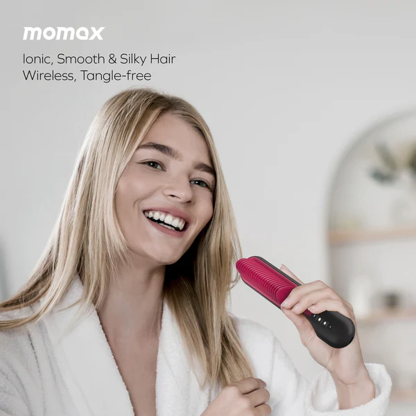 Momax Ultra Sleek Cordless Hair Straightener Brush - Image 4
